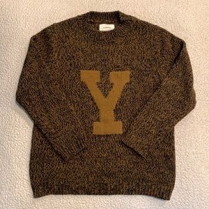 Zara - Chunky Knit Blended Sweater - Brown/back - Unisex